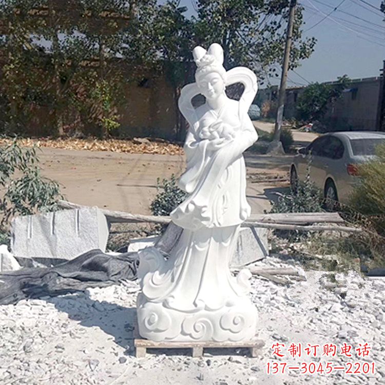 南通嫦娥奔月汉白玉精美雕像