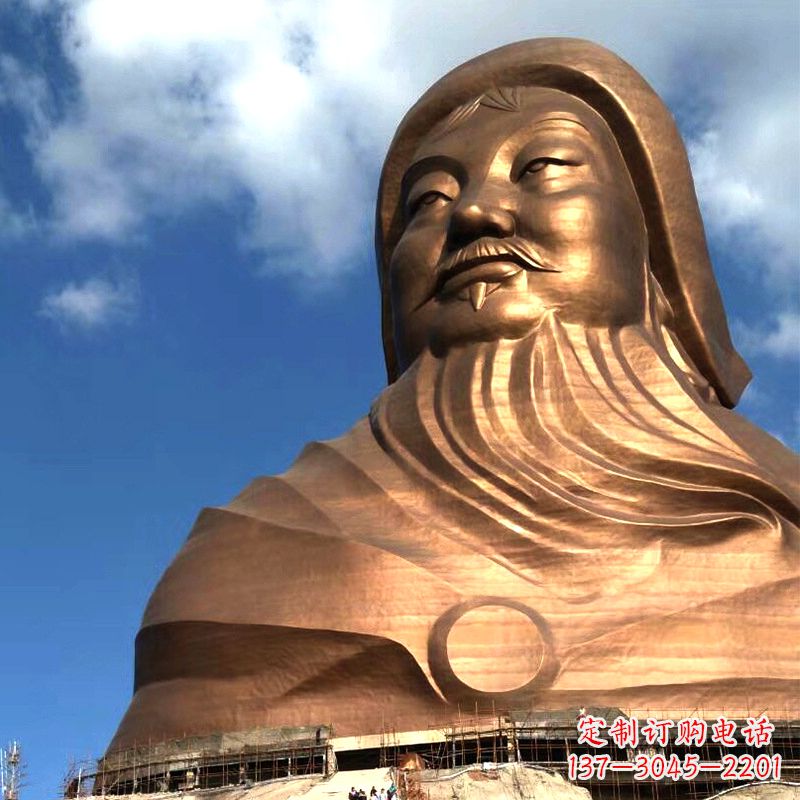 南通成吉思汗的传奇——大型头像雕塑