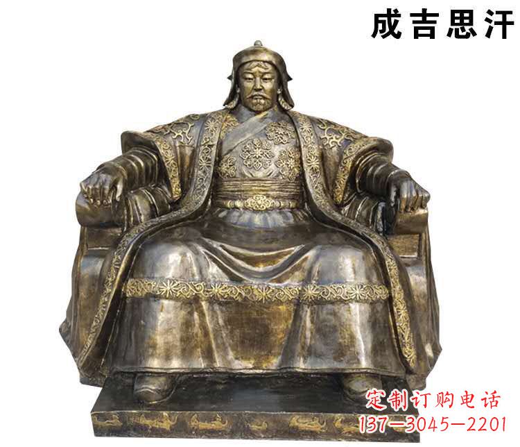 南通成吉思汗英雄的雕像