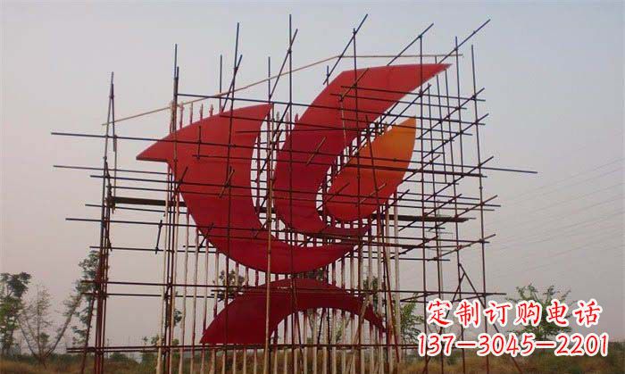 南通城市和平鸽雕塑传递和平信息