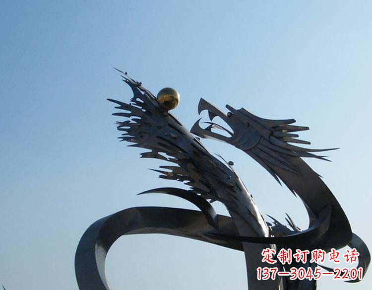 南通不锈钢龙雕塑精细的手工艺品
