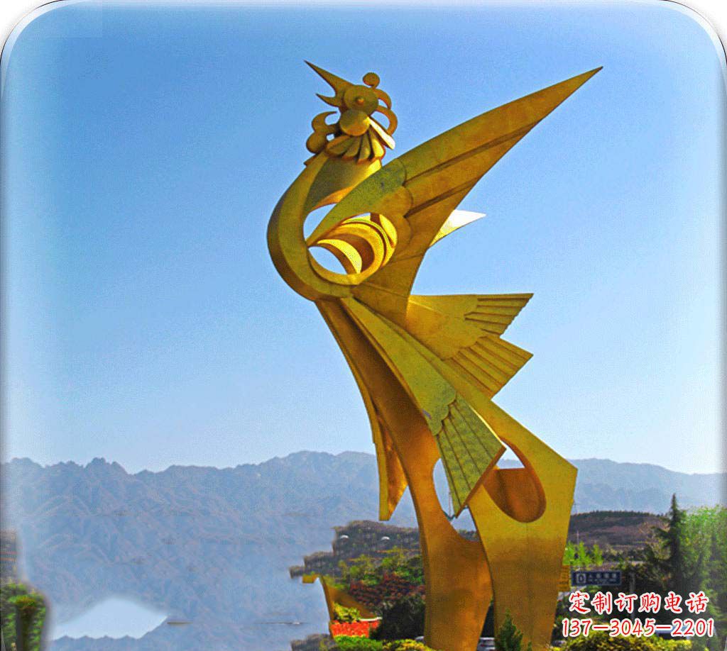 南通城市美化之翅——凤凰景观雕塑