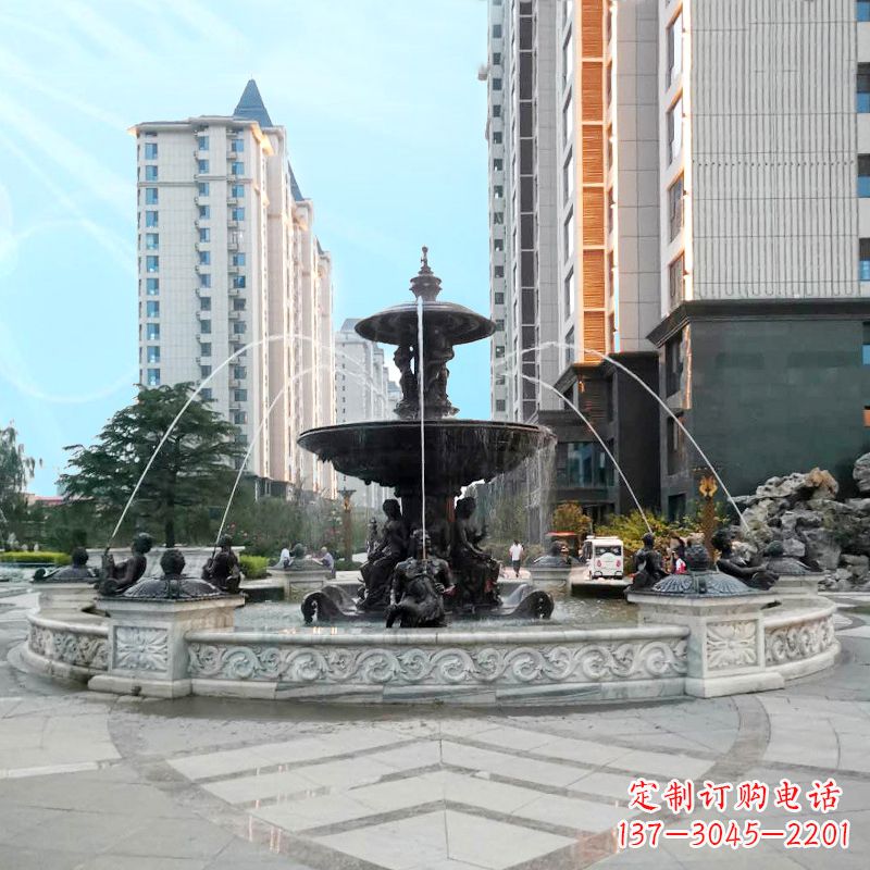 南通城市广场欧式水景喷泉景观雕塑