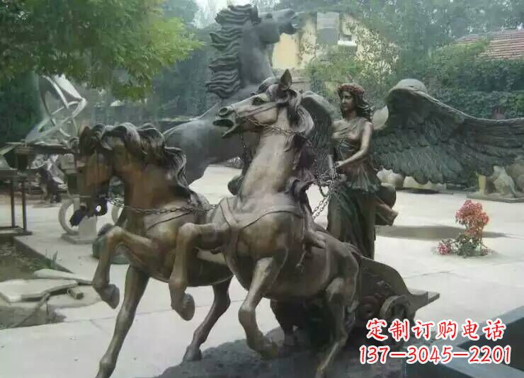 南通马雕塑城市广场的一道美丽风景线