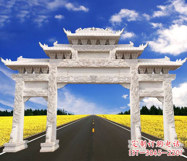 南通城市建筑牌楼石雕