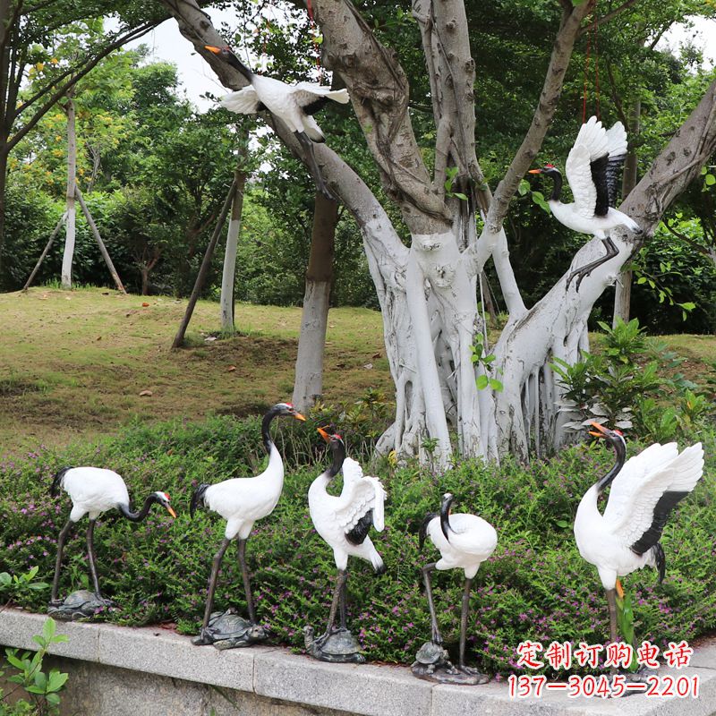 南通美丽的仙鹤雕塑
