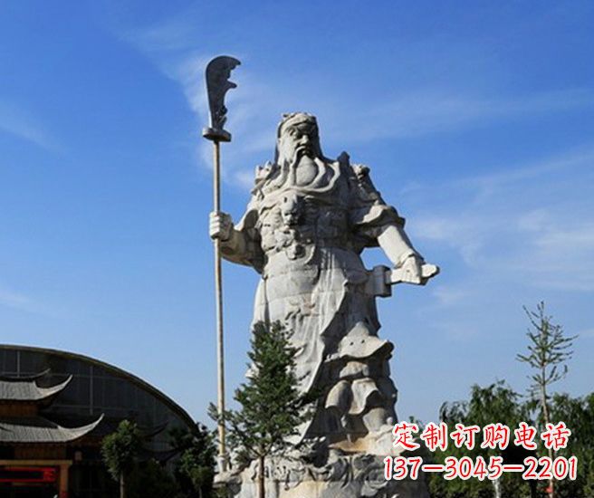 南通关公雕塑持刀武财神