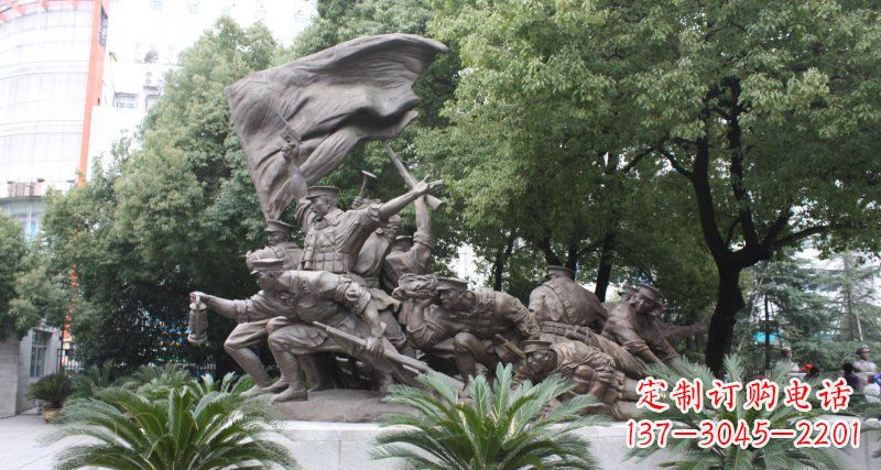 南通革命战士的英勇雕塑