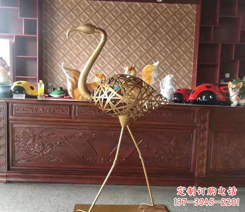 南通火烈鸟雕塑精美绝伦