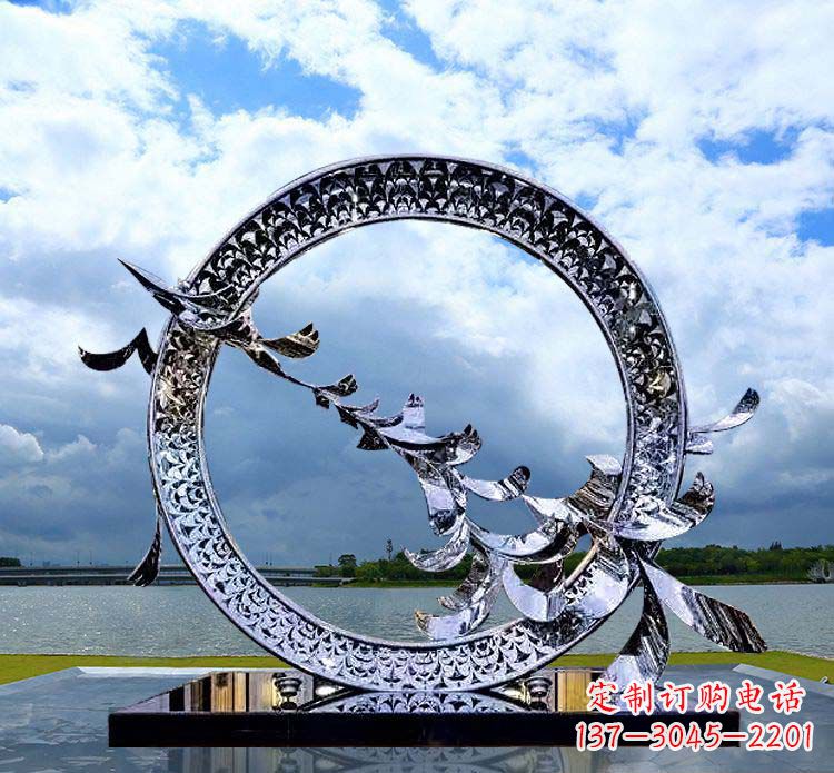 南通大雁雕塑不锈钢精美雕刻