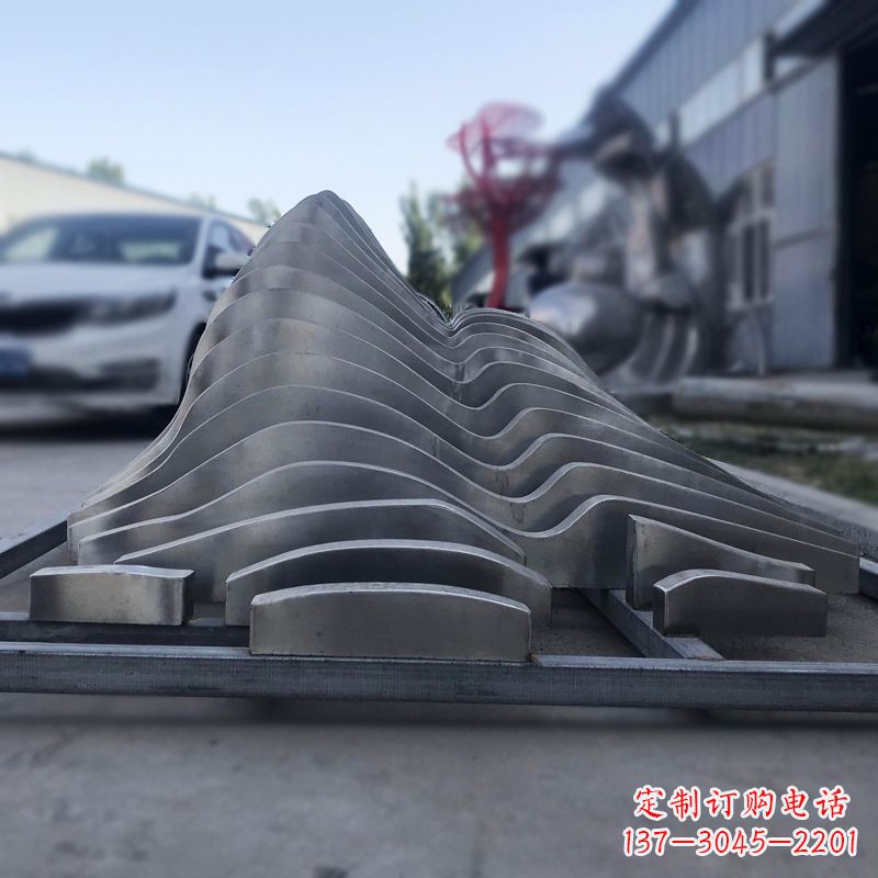 南通不锈钢假山雕塑精致耐用的艺术品