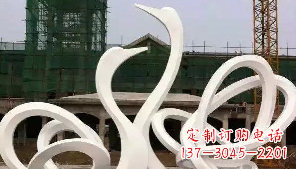 南通不锈钢天鹅雕塑给人以美丽的感受