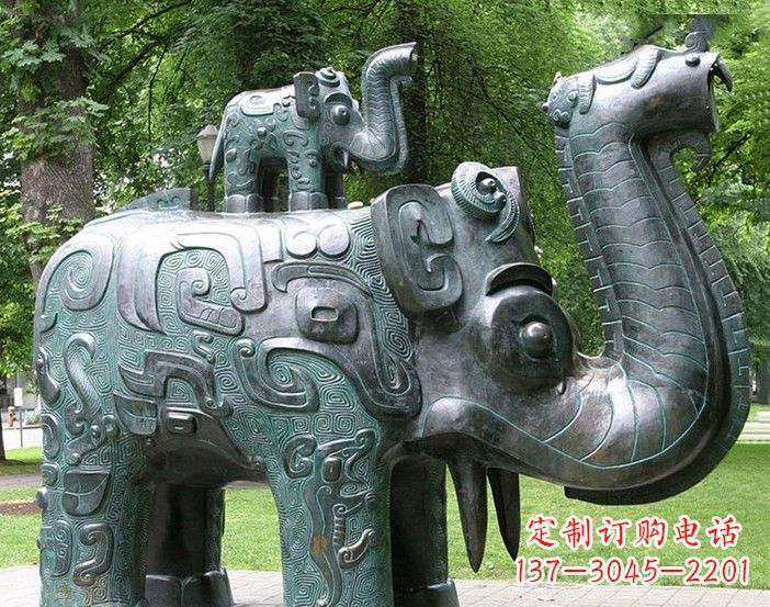 南通大象雕塑象征伟大气派