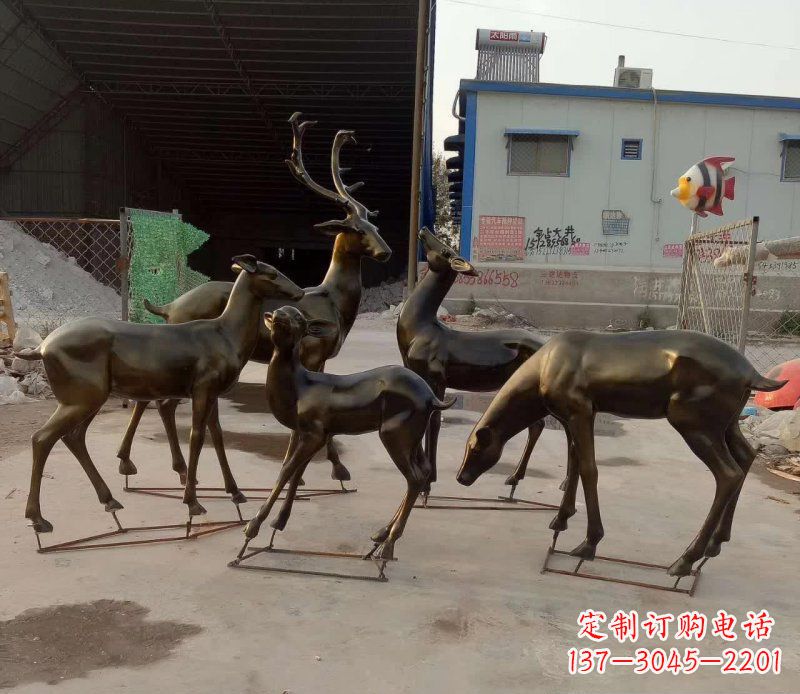 南通鹿雕塑抽象之美