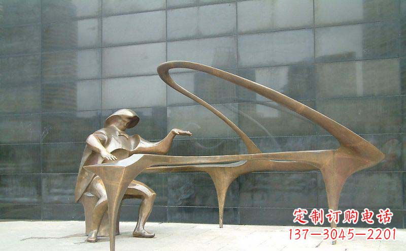 南通抽象钢琴雕塑街边景观的精美绝伦