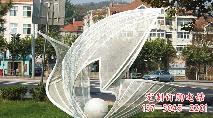 南通抽象天鹅不锈钢动物雕塑