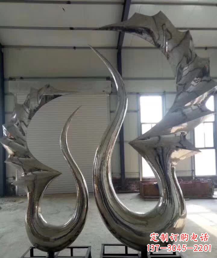 南通精美的天鹅不锈钢雕塑