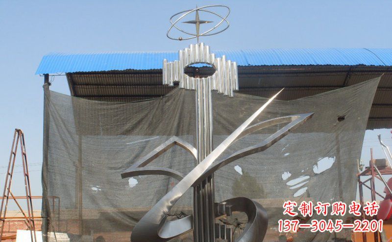 南通抽象钥匙校园不锈钢雕塑