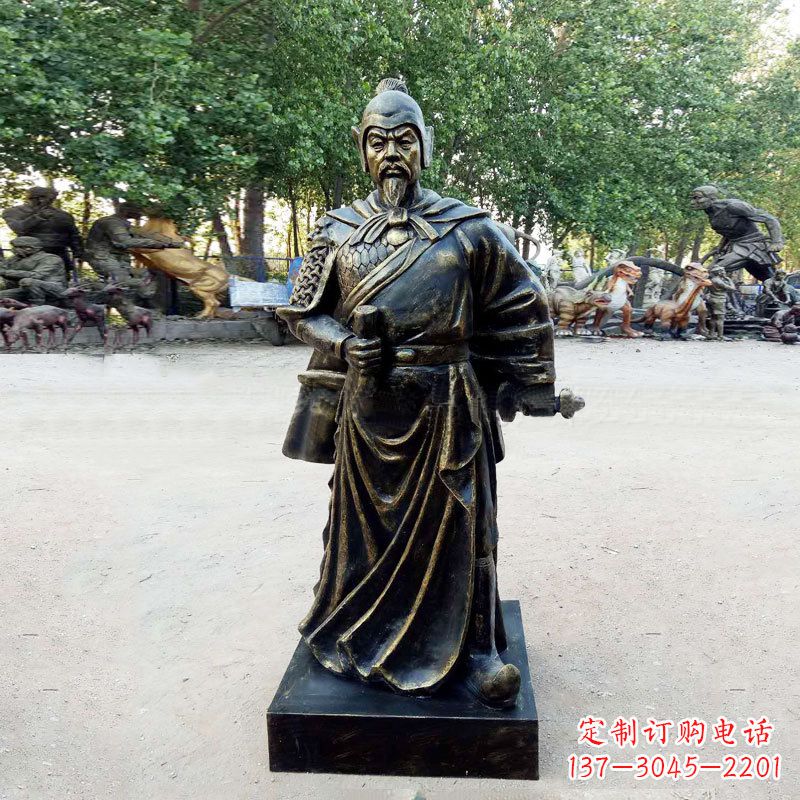 南通李靖--初唐著名人物仿铜雕塑像