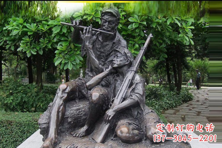 南通红军战士雕塑——抒发军旅情怀