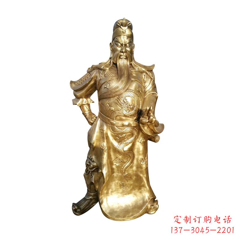 南通抒写三国历史关羽雕塑