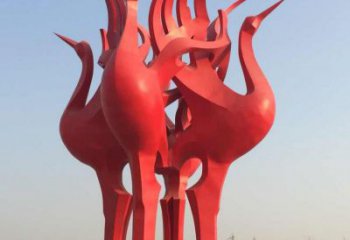 南通仙鹤雕塑一座城市的标志
