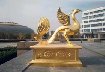 南通城市广场的朱雀雕塑