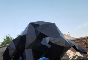 南通华尔街牛大型玻璃钢动物雕塑