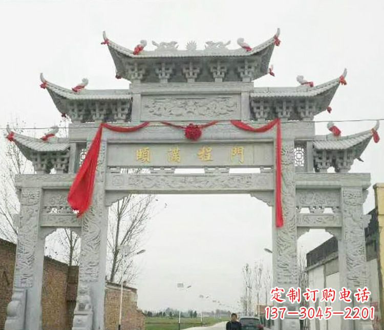 南通牌坊雕塑纪念历史,传承文化