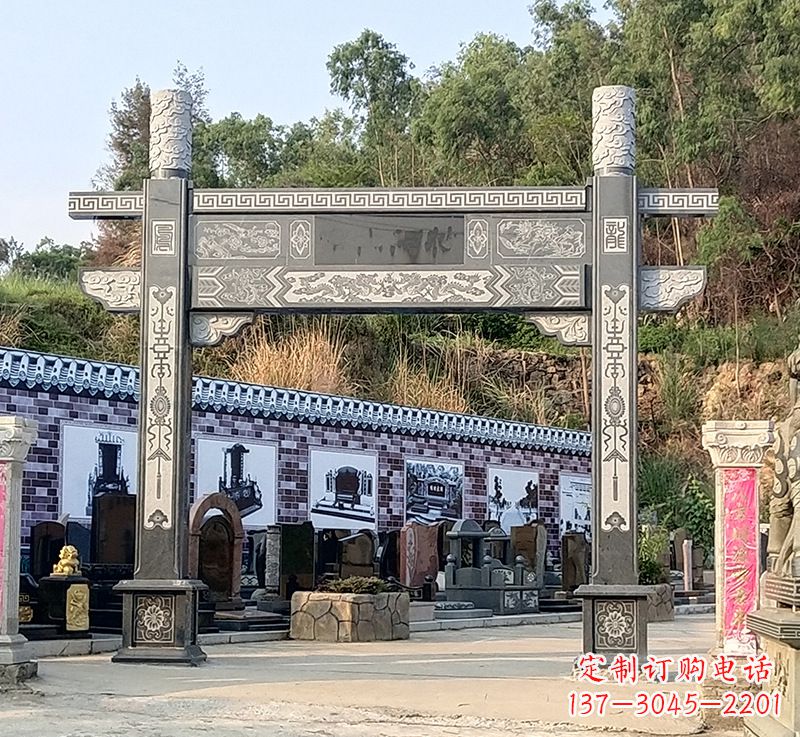 南通古村牌坊雕塑精湛技艺的经典之作