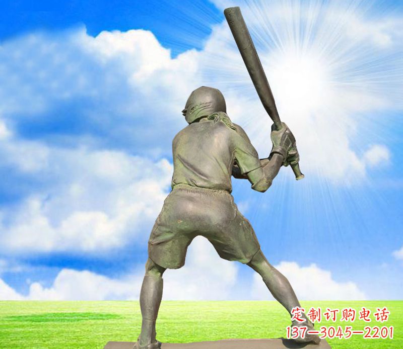 南通纪念棒球精美的棒球雕塑