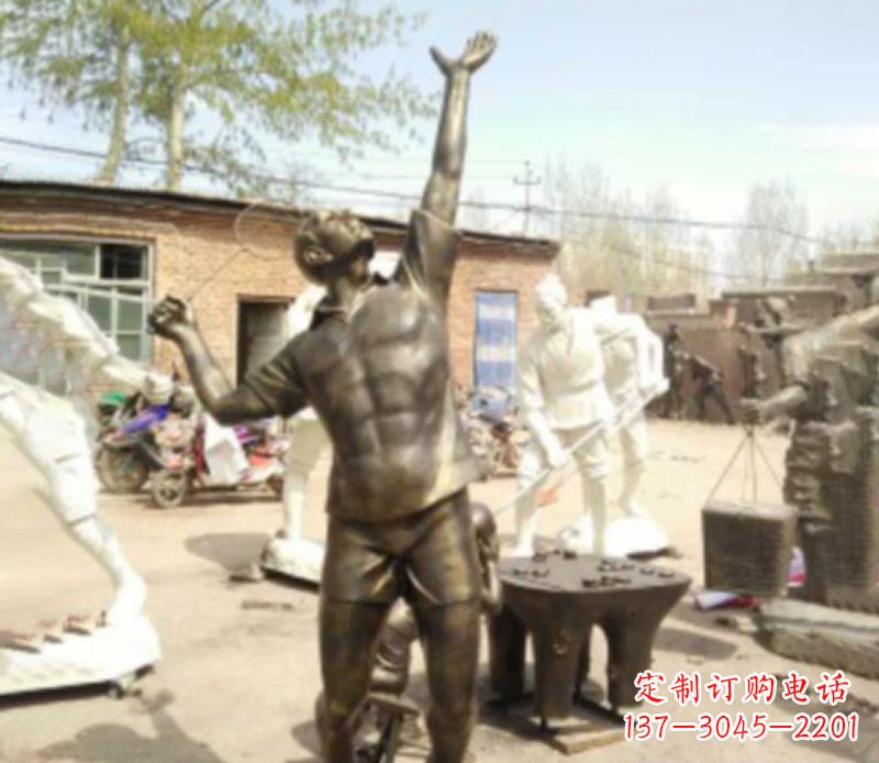 南通羽毛球雕塑传承运动精神