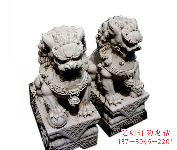 南通大理石仿古石狮子雕塑