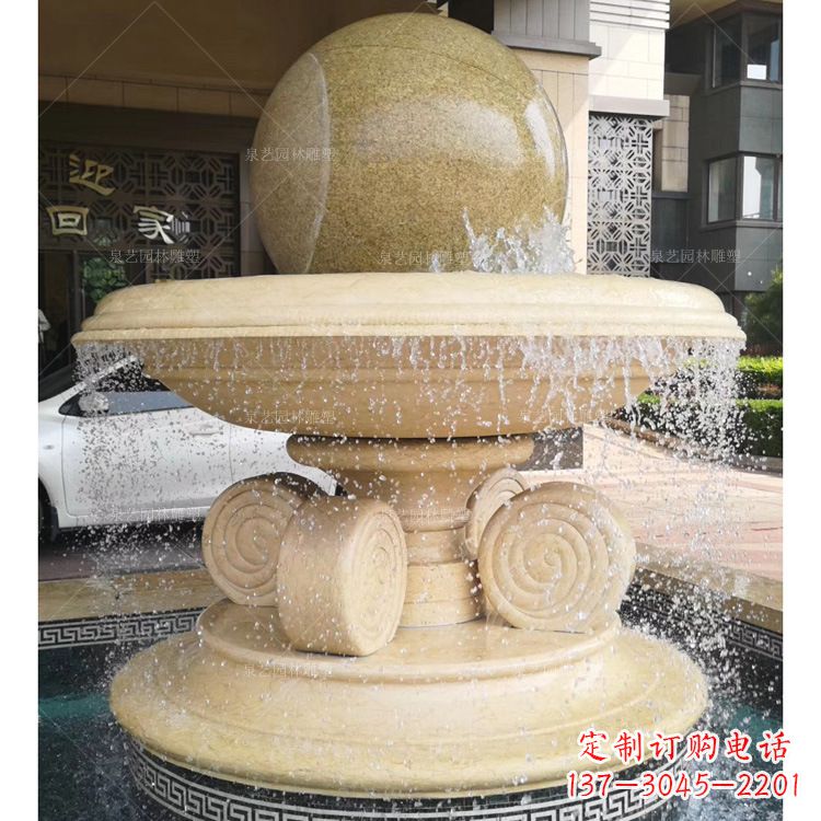 南通大理石风水球雕塑传承古老文化的象征