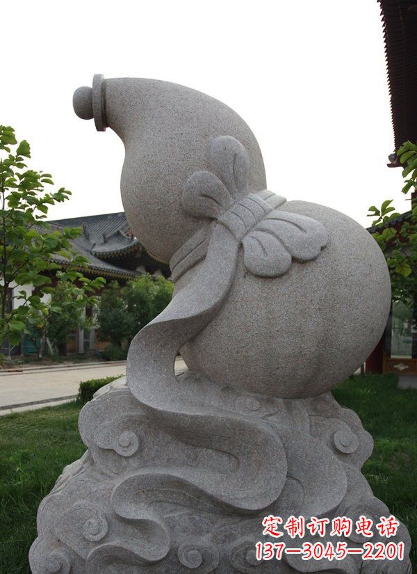 南通中领雕塑大理石葫芦雕塑构筑完美建筑