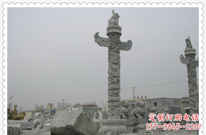 南通精致雕刻,大理石华表雕塑