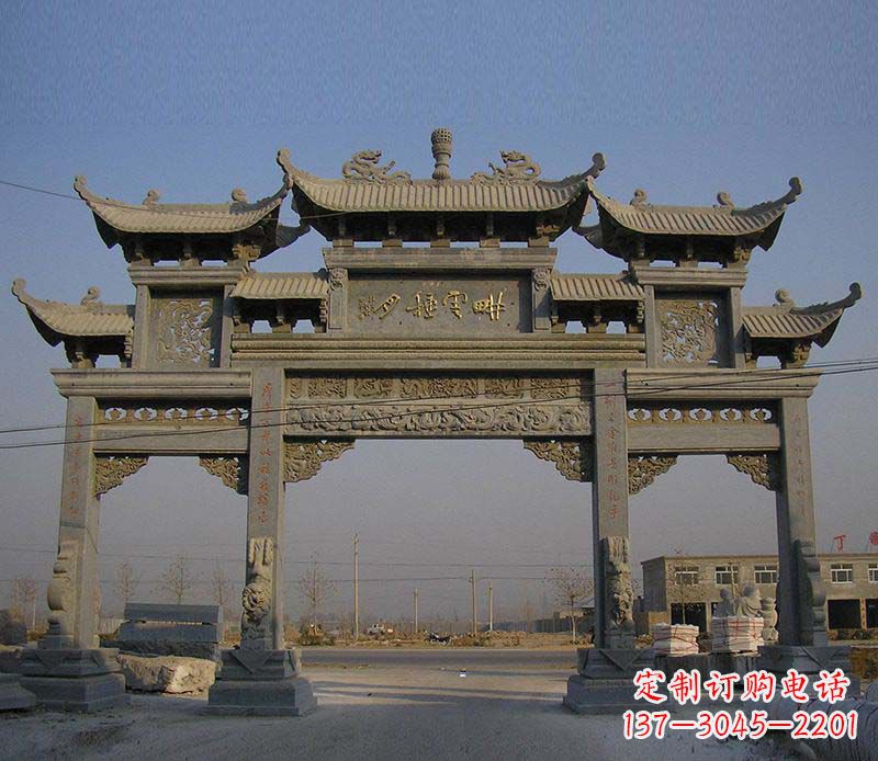 南通大理石牌楼雕塑定制