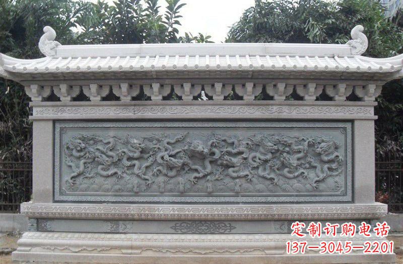 南通大理石九龙壁雕塑