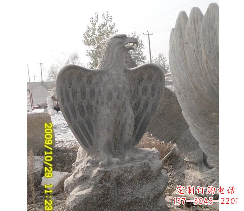 南通大理石老鹰雕塑,高贵雄威气势