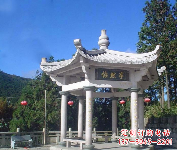 南通精美大理石凉亭雕塑