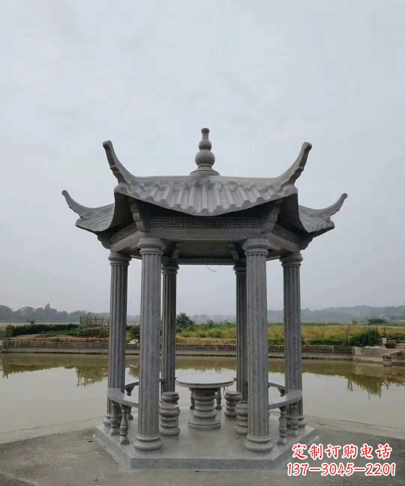 南通大理石凉亭石雕塑,优雅经典无双