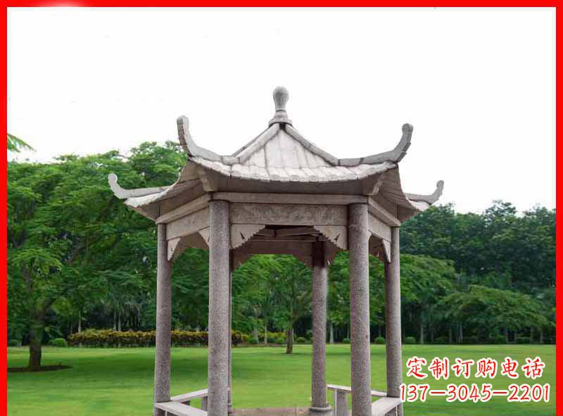 南通精致大理石凉亭雕塑