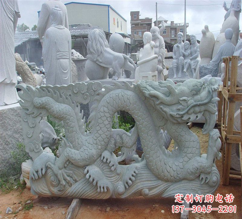 南通大理石龙石雕传承古老文化,精雕细琢的艺术品