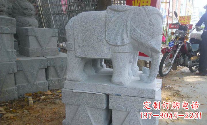 南通中领雕塑大象招财镇宅石雕