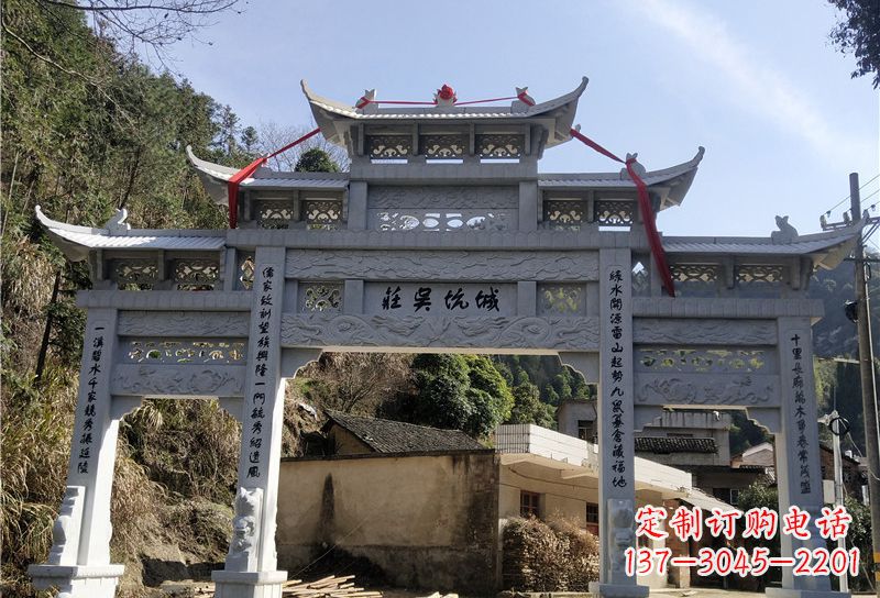 南通大理石牌坊雕塑尊贵雕塑,永久保存
