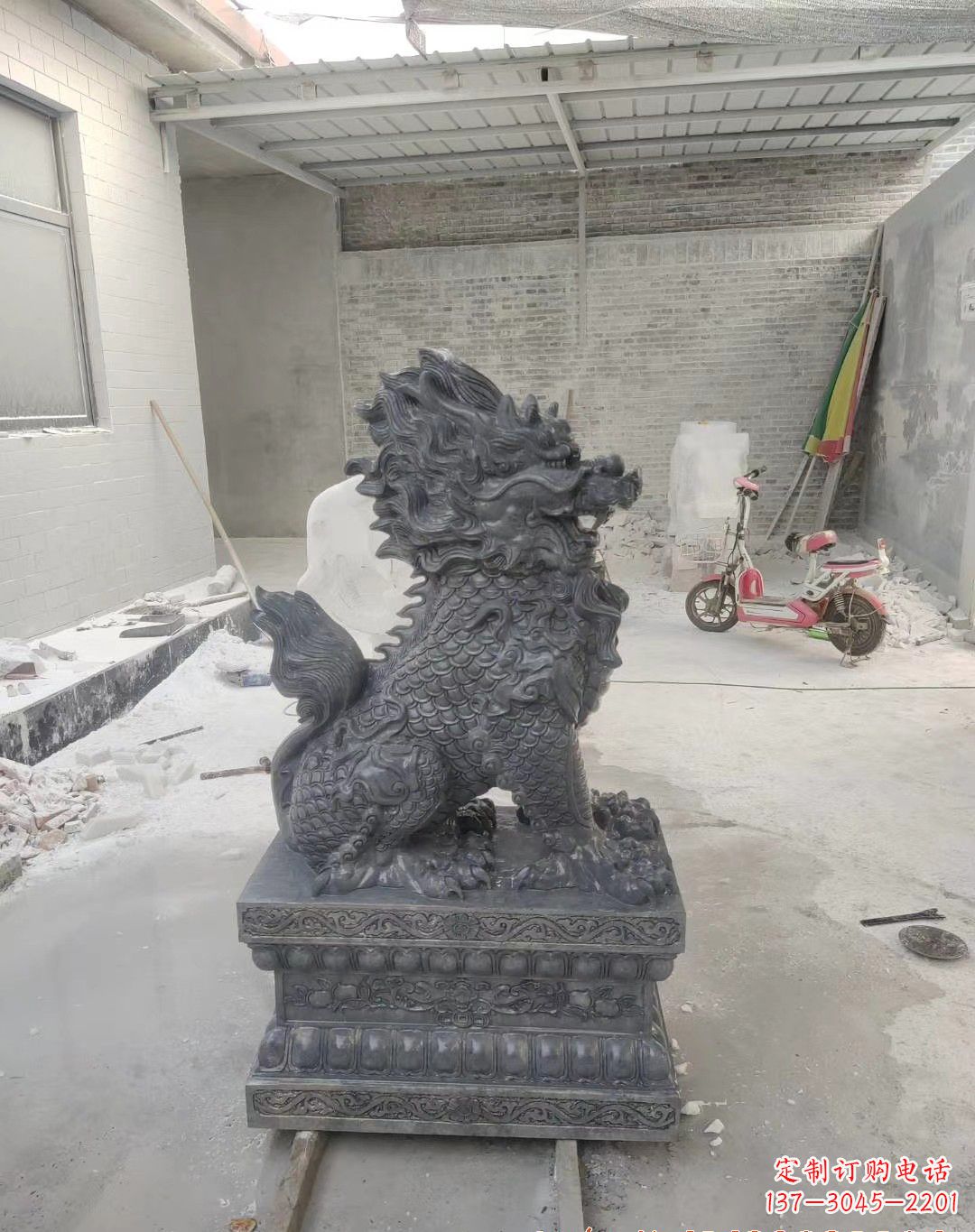南通传世工艺大理石麒麟雕塑