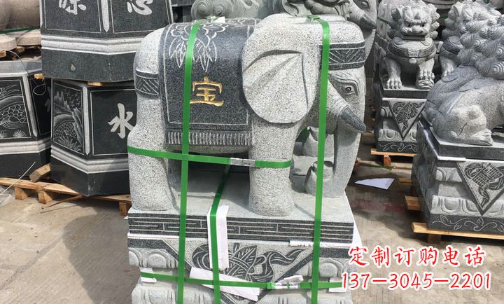 南通大理石大象门口石雕