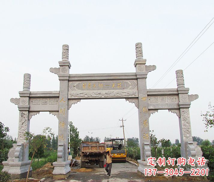 南通大理石牌坊石雕,艺术精髓永不凋零