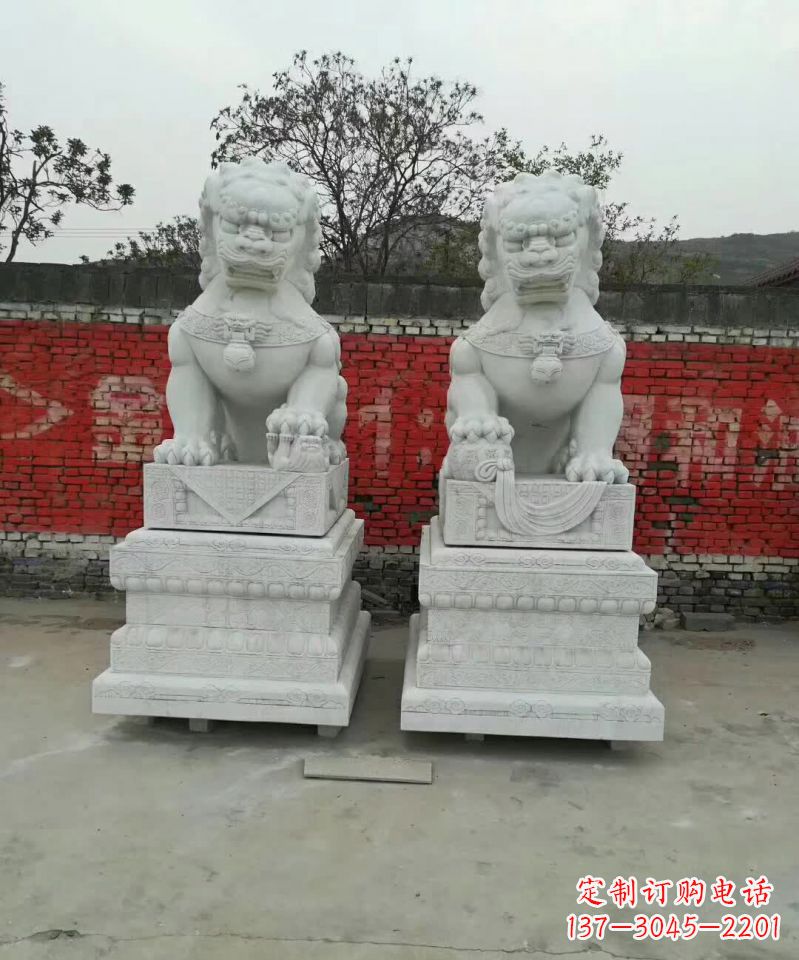南通大理石狮子广场雕塑