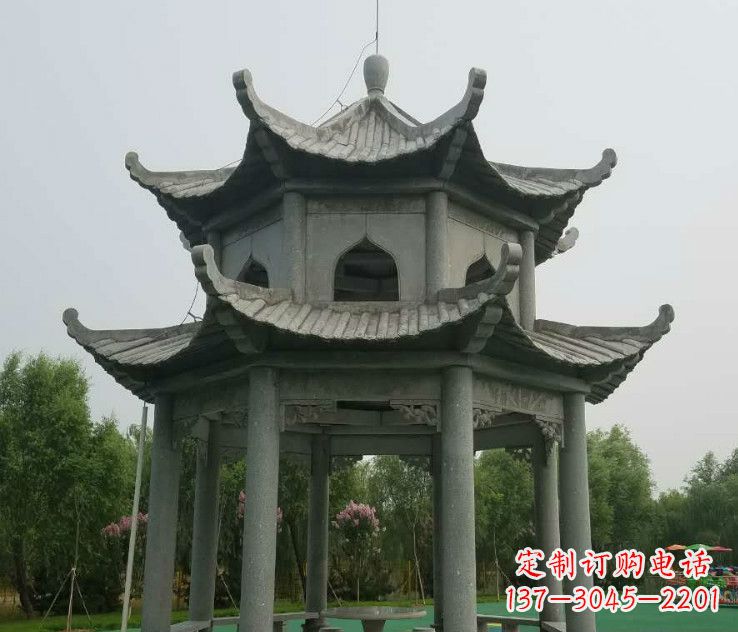 南通精美大理石凉亭石雕
